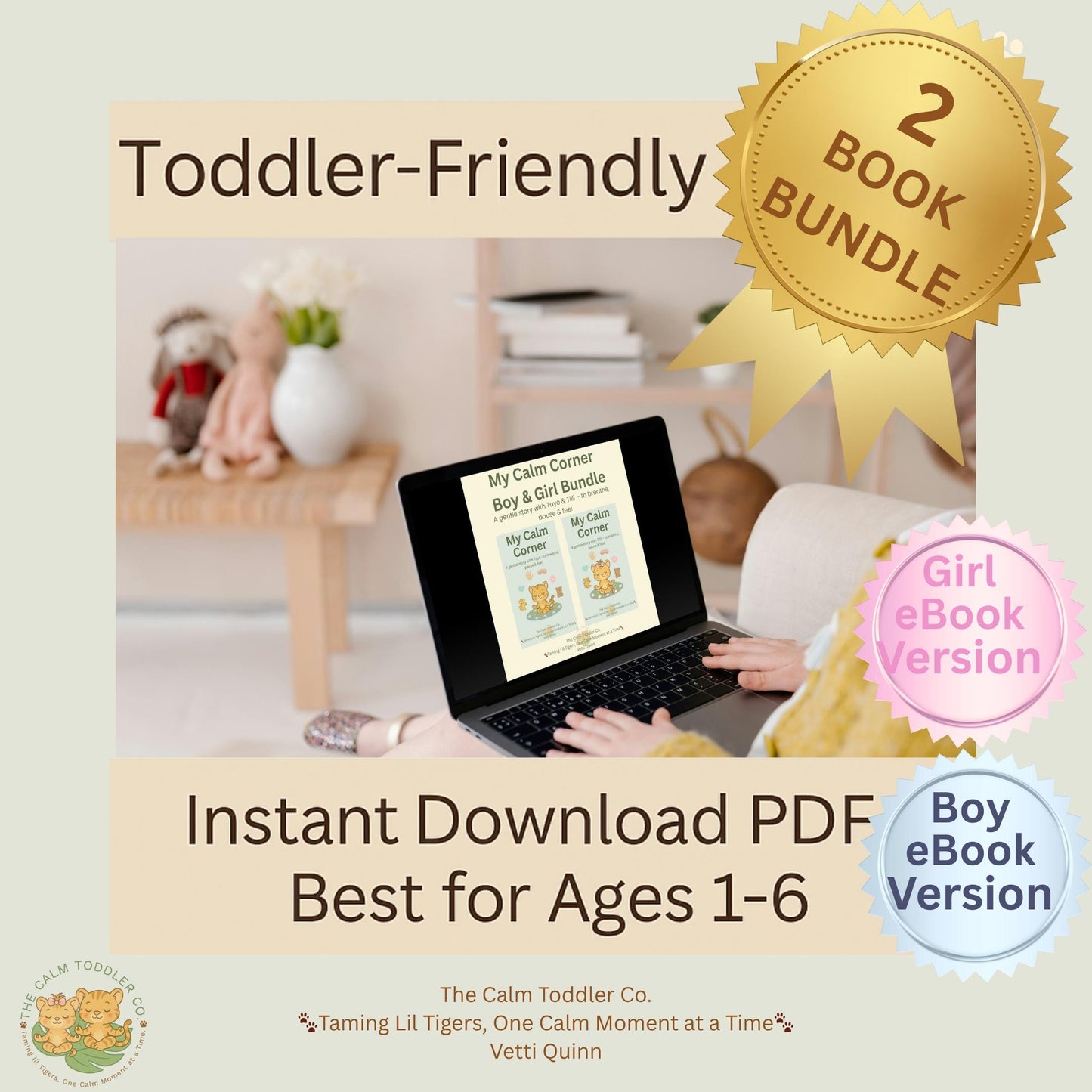 My Calm Corner – Toddler Emotional Regulation Bundle (Tilli & Tayo Versions) | The Calm Toddler Co.