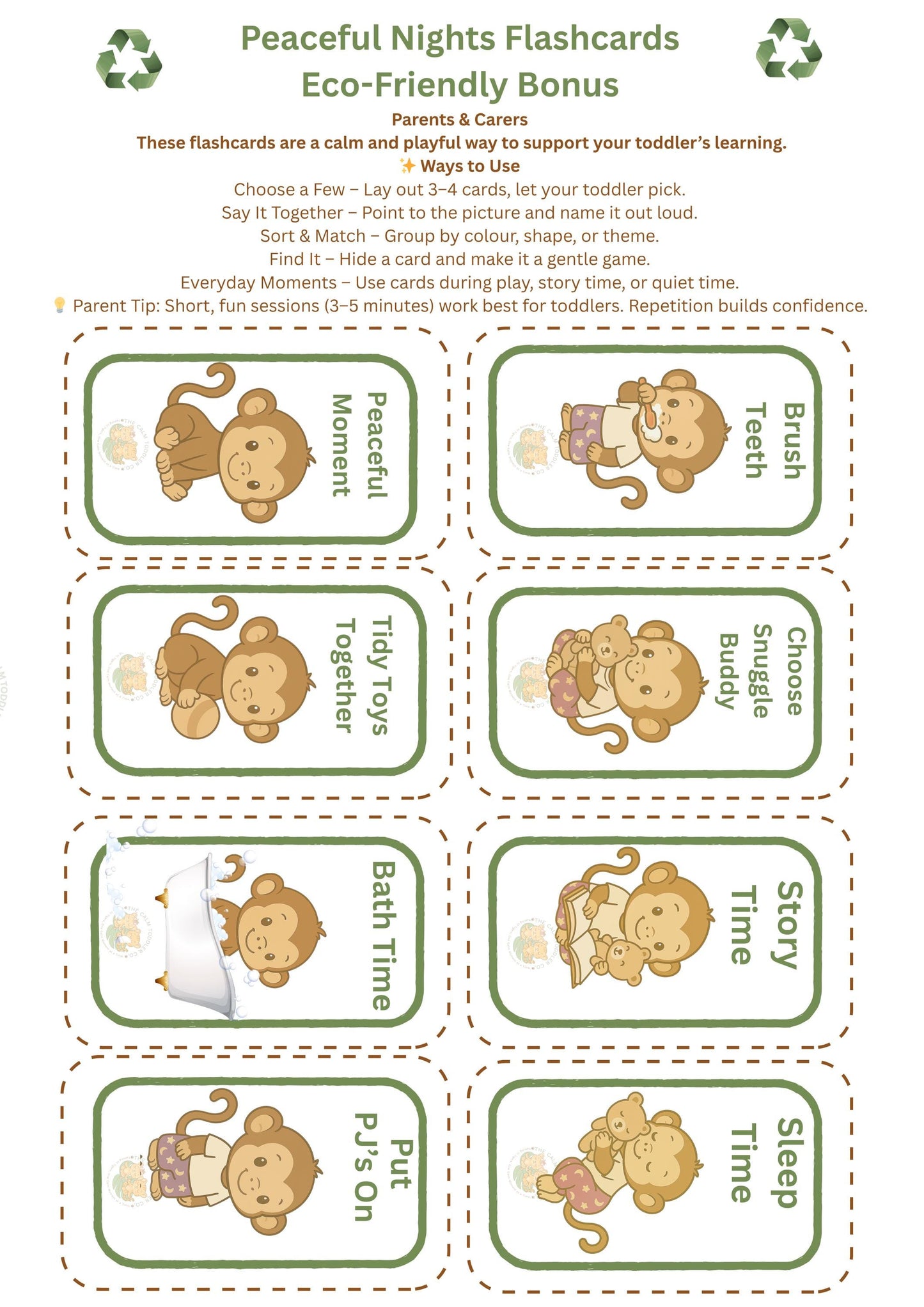 Calm Toddler Routine Bundle – Morning, Night & Calm Corner (Milo & Tayo Boy Versions) | The Calm Toddler Co.