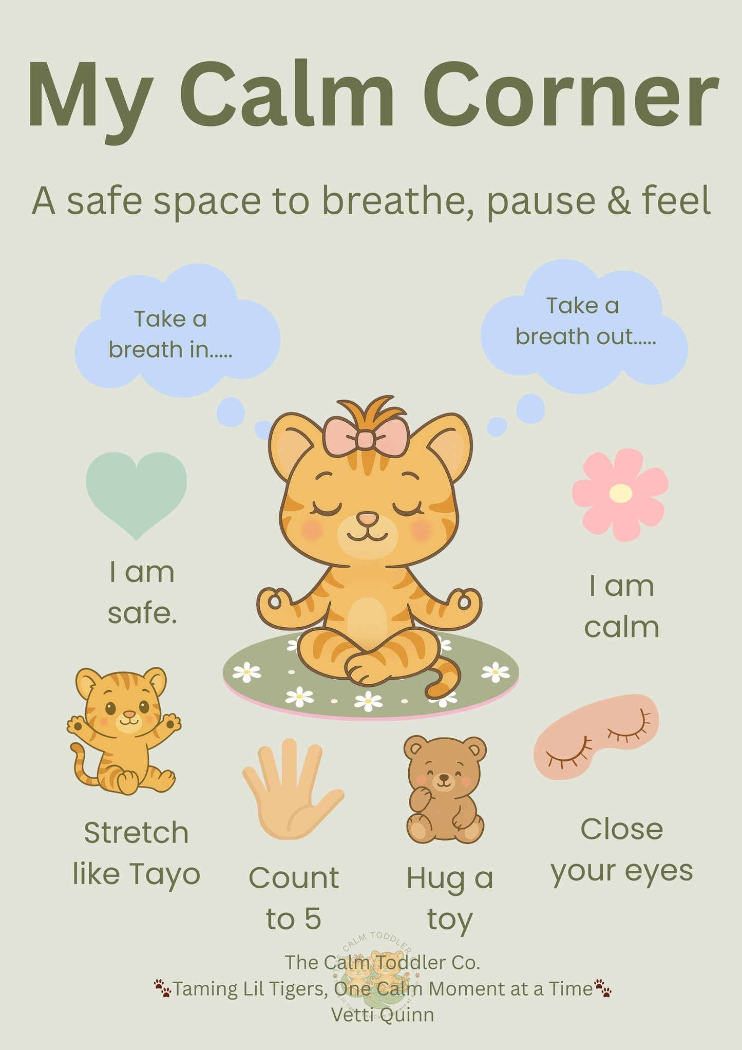 Toddler Calm Routine Bundle – Morning & Night (Tilli Girl Version) | The Calm Toddler Co.