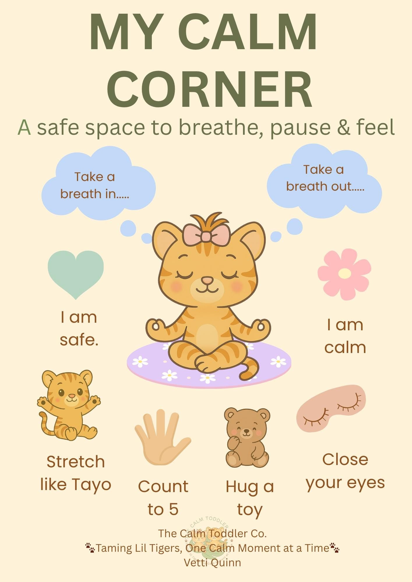 Feelings & Calm Pack – Toddler Emotional Learning Bundle (Tilli Girl Version) | The Calm Toddler Co