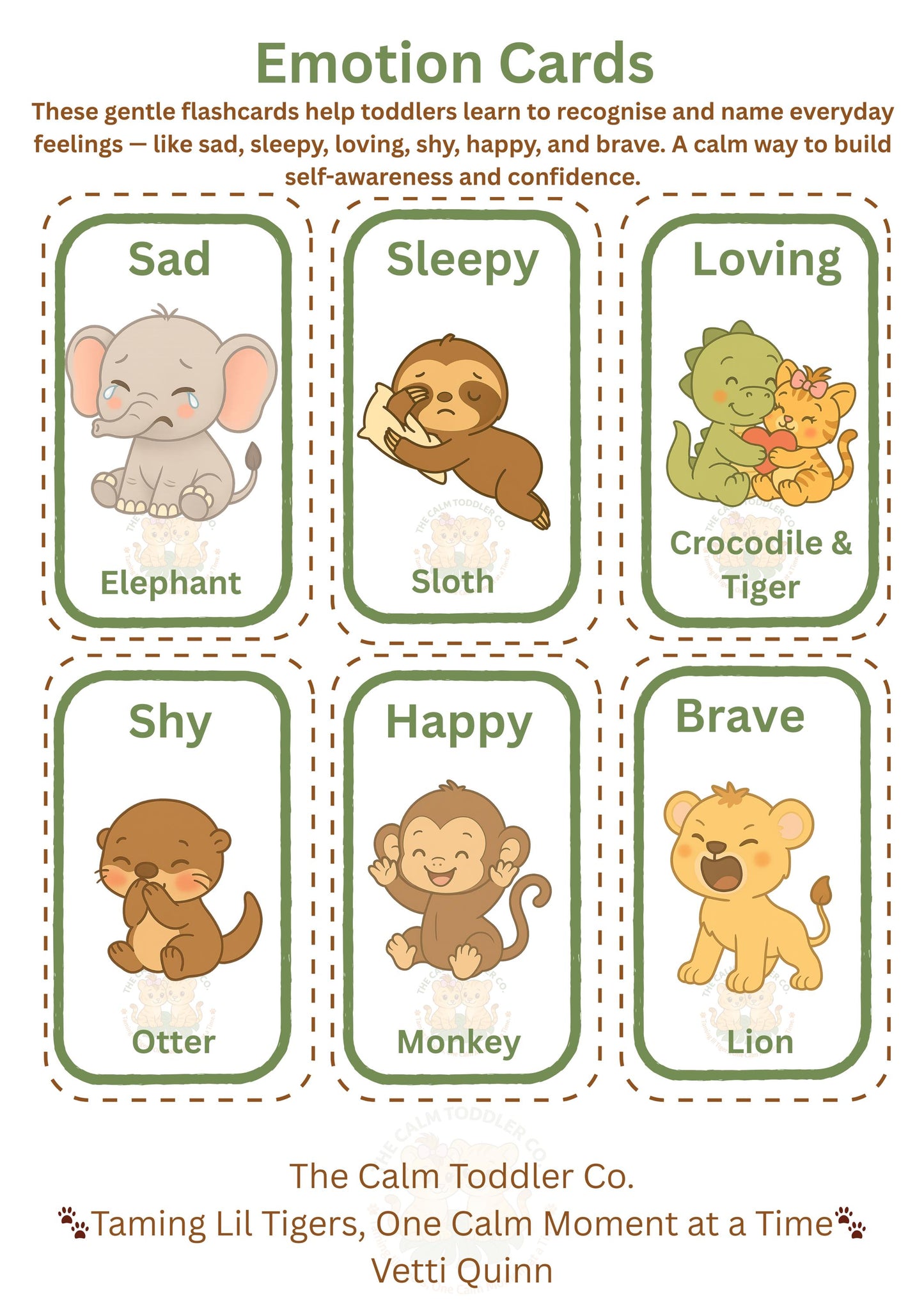 Feelings & Calm Pack – Toddler Emotional Learning Bundle (Tayo Boy Version) | The Calm Toddler Co.