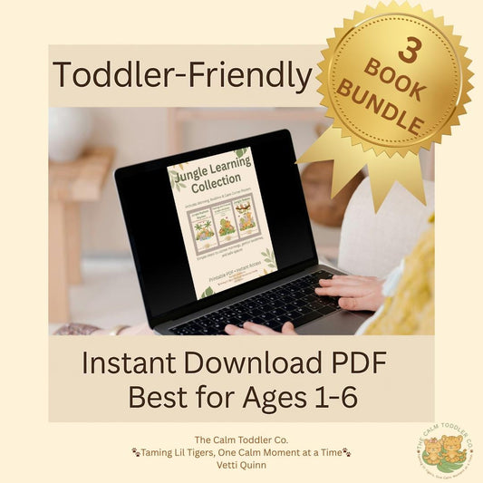 Jungle Learning Collection – Animal Learning & Emotional Development Bundle | The Calm Toddler Co.
