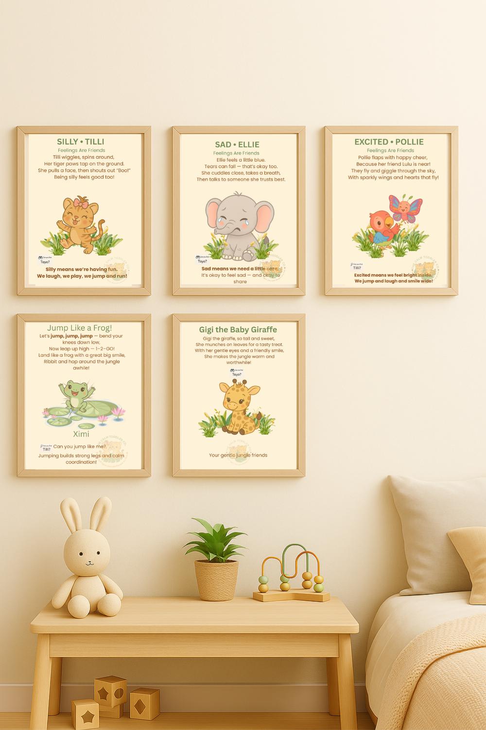 Jungle Learning & Feelings Bundle – Emotional Learning Collection | The Calm Toddler Co.