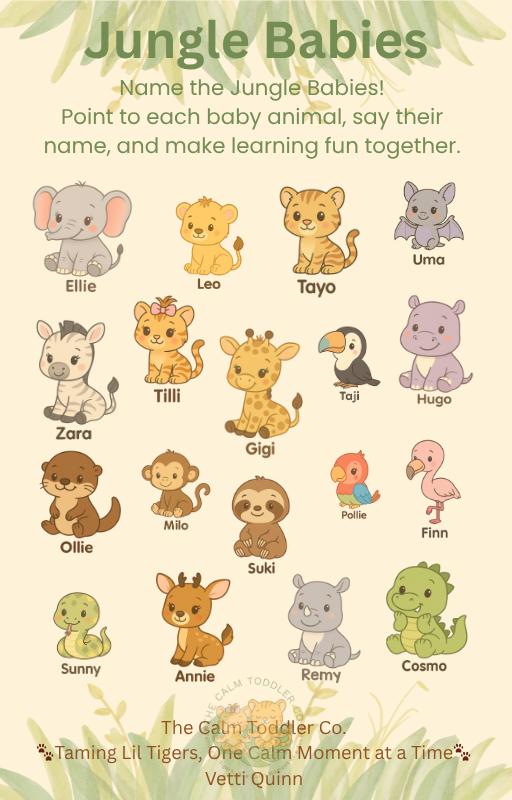 Early Learning Animal Bundle – Colours, Shapes & Animal Learning | The Calm Toddler Co.