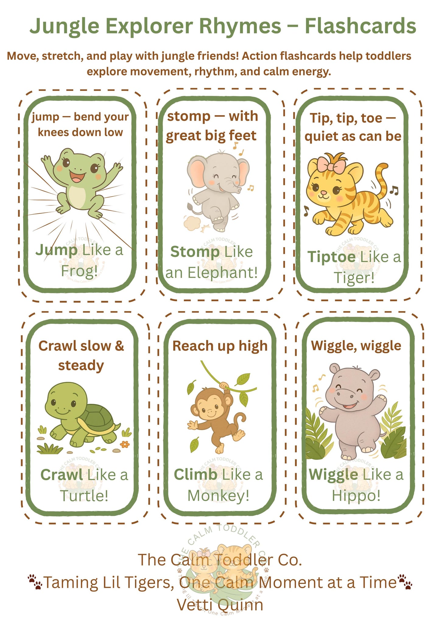Jungle Rhymes – Toddler Learning Bundle | The Calm Toddler Co.