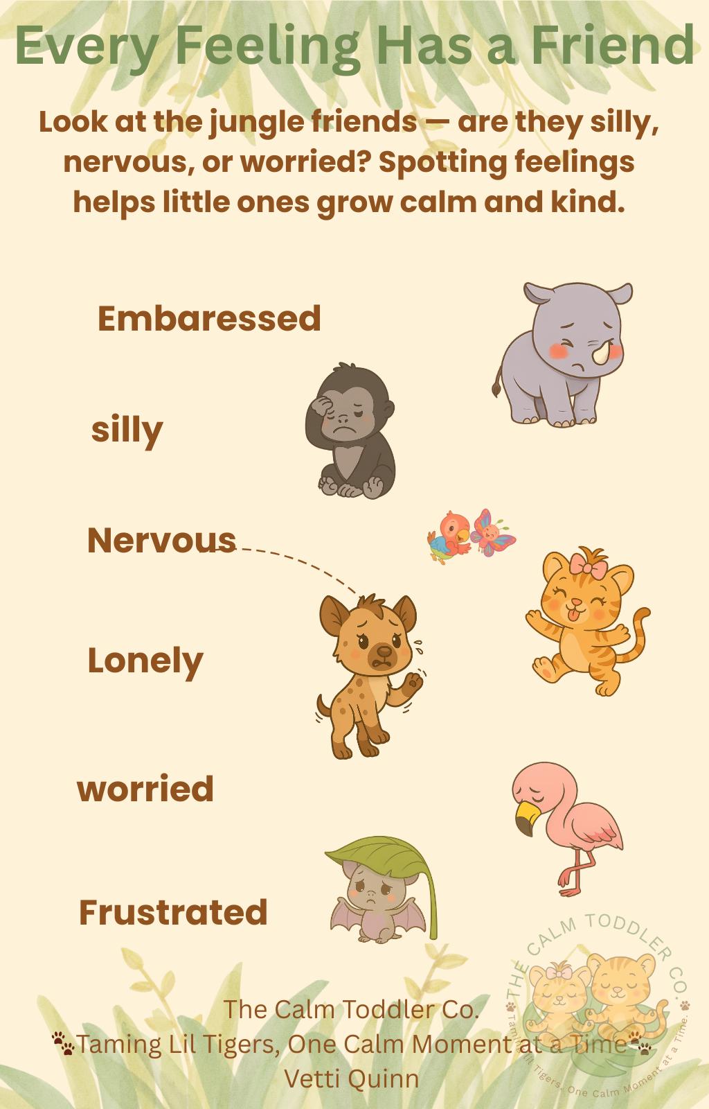 Toddler Emotions – Volume 3 (Jungle Animals) Bundle | The Calm Toddler Co.