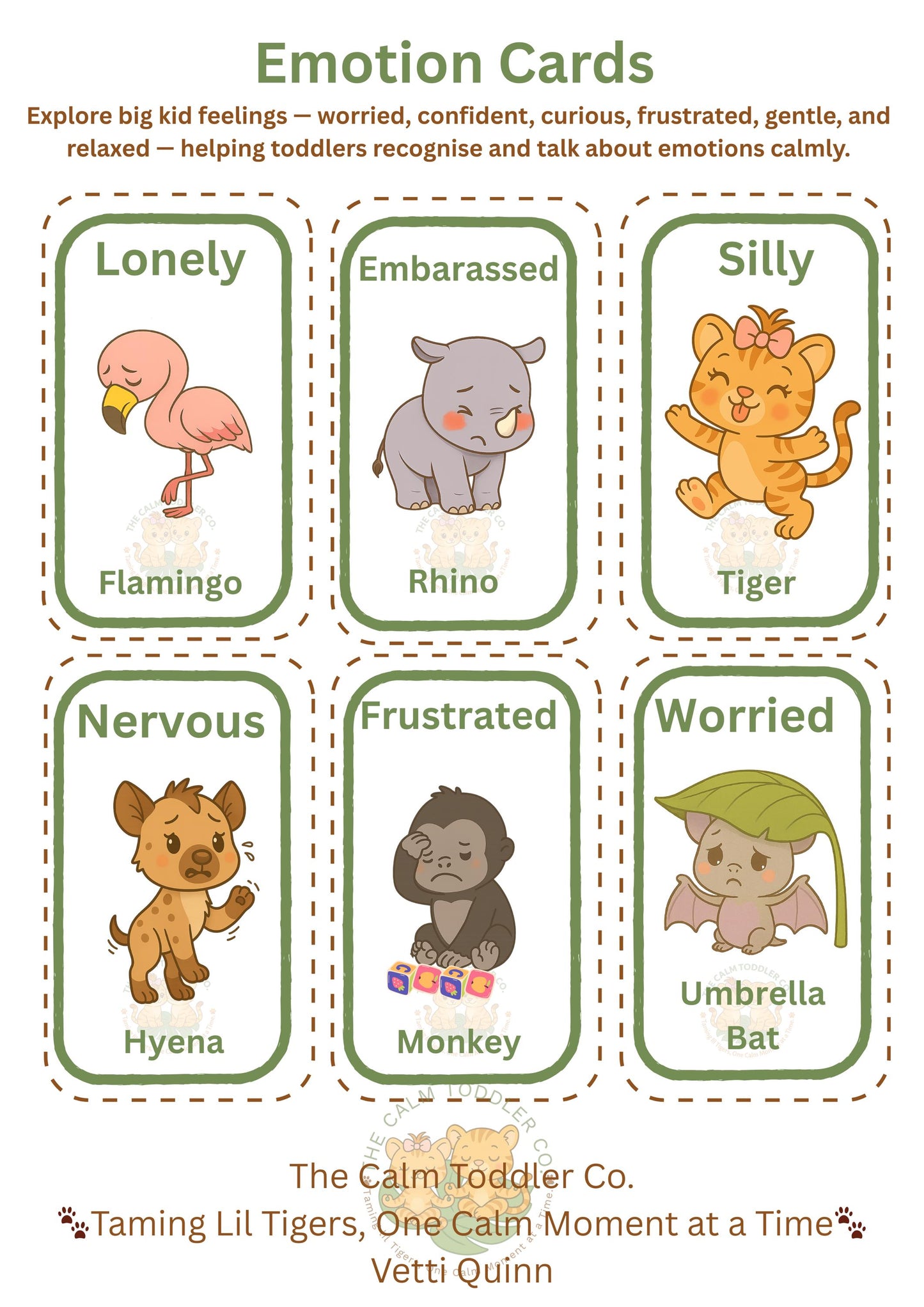 Toddler Emotions – Volume 3 (Jungle Animals) Bundle | The Calm Toddler Co.