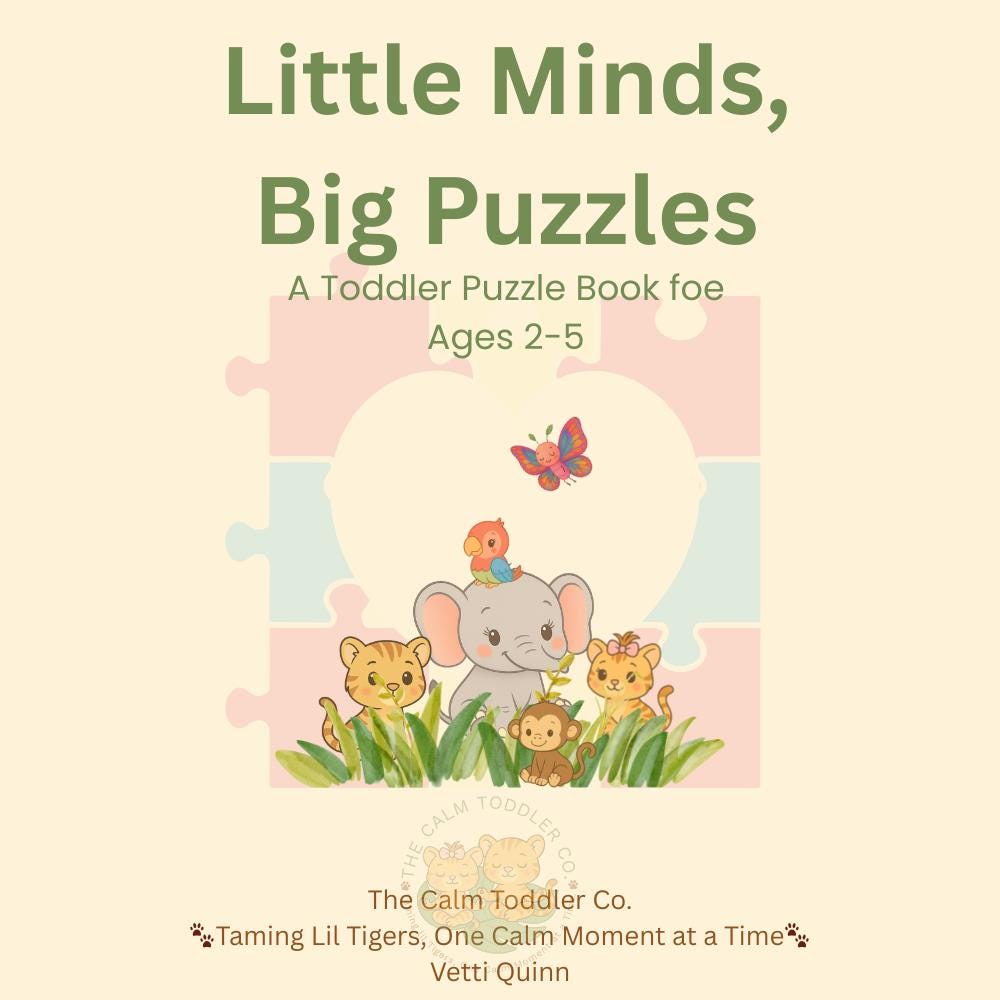 Little Minds, Big Puzzles – Toddler Puzzle Activity Bundle | The Calm Toddler Co.