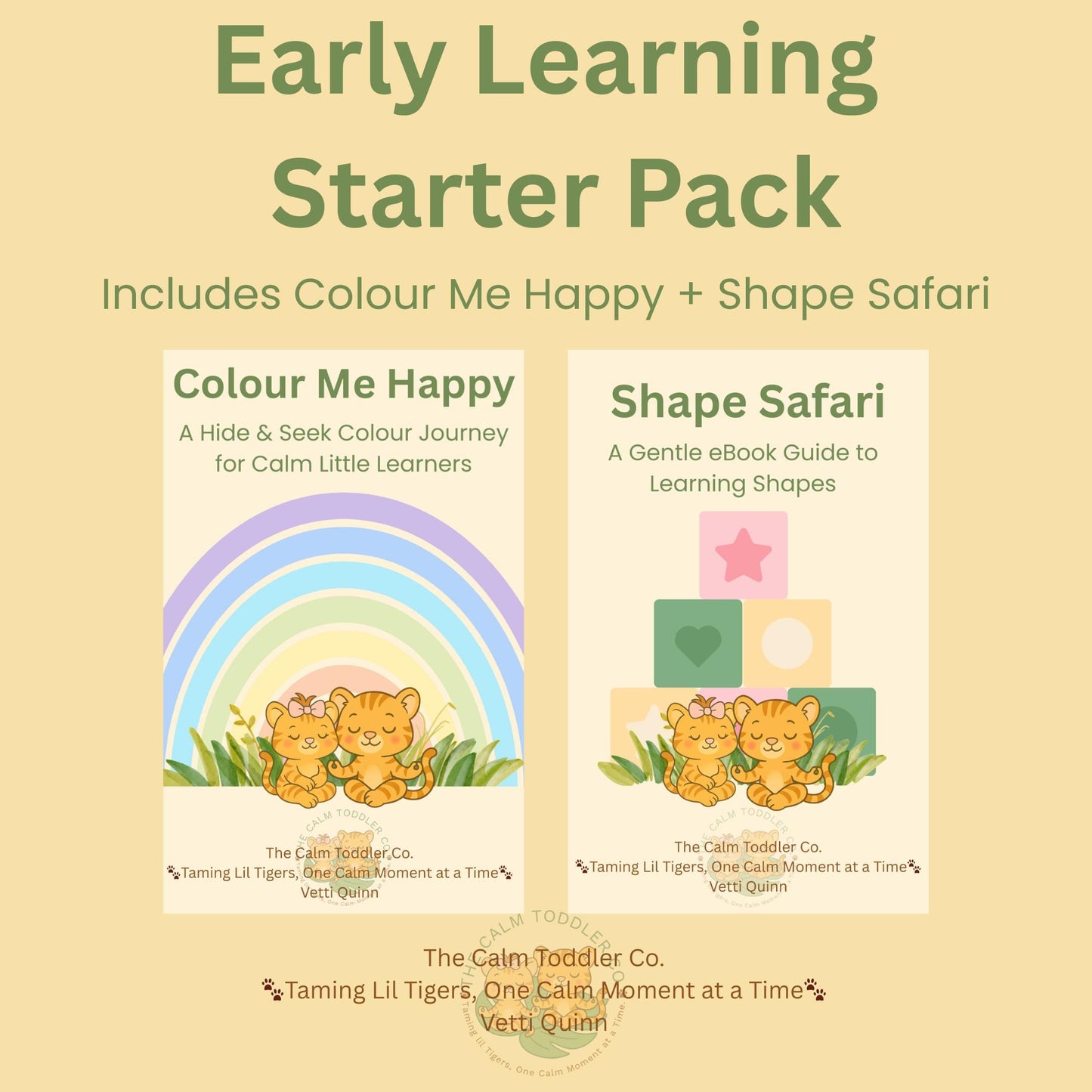 Colour Me Happy & Shape Safari Bundle – Colour & Shape Learning | The Calm Toddler Co.
