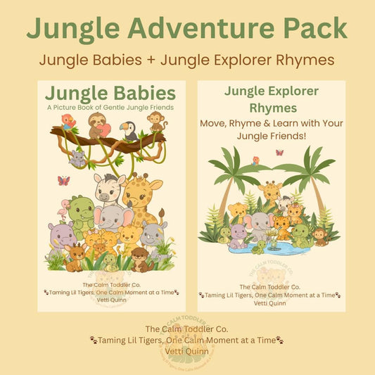 Jungle Explorer – Learning & Action Words Bundle | The Calm Toddler Co.