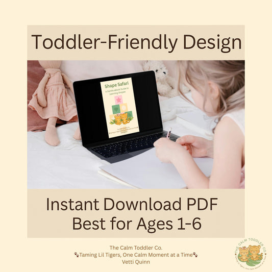 Shape Safari – Toddler Shape Learning Bundle | The Calm Toddler Co.