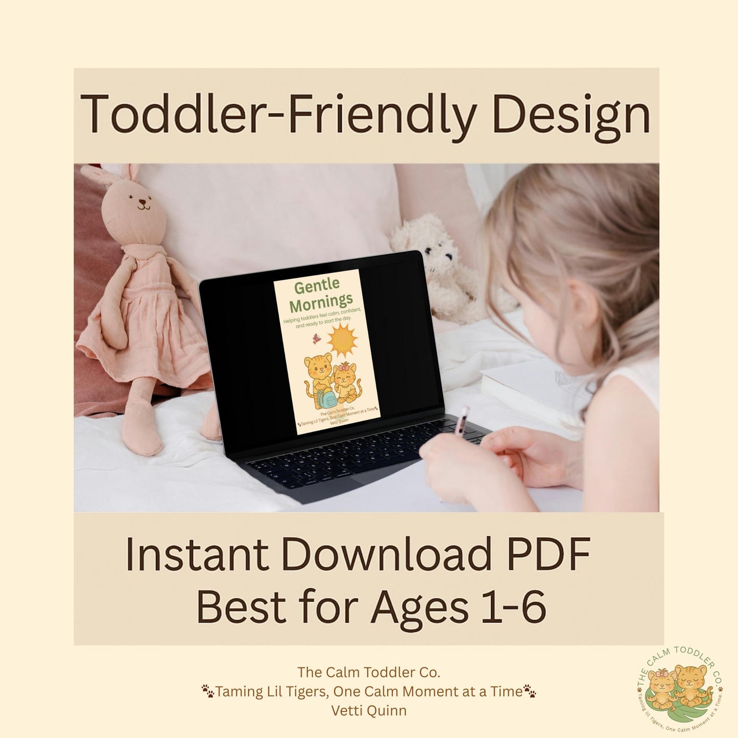 Gentle Morning Routine – Toddler Routine Bundle | The Calm Toddler Co.