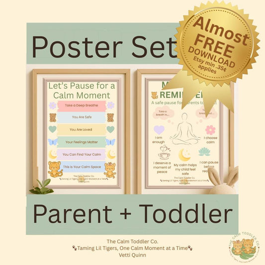 Calm Corner Poster Bundle – Toddler & Parent Support | The Calm Toddler Co.