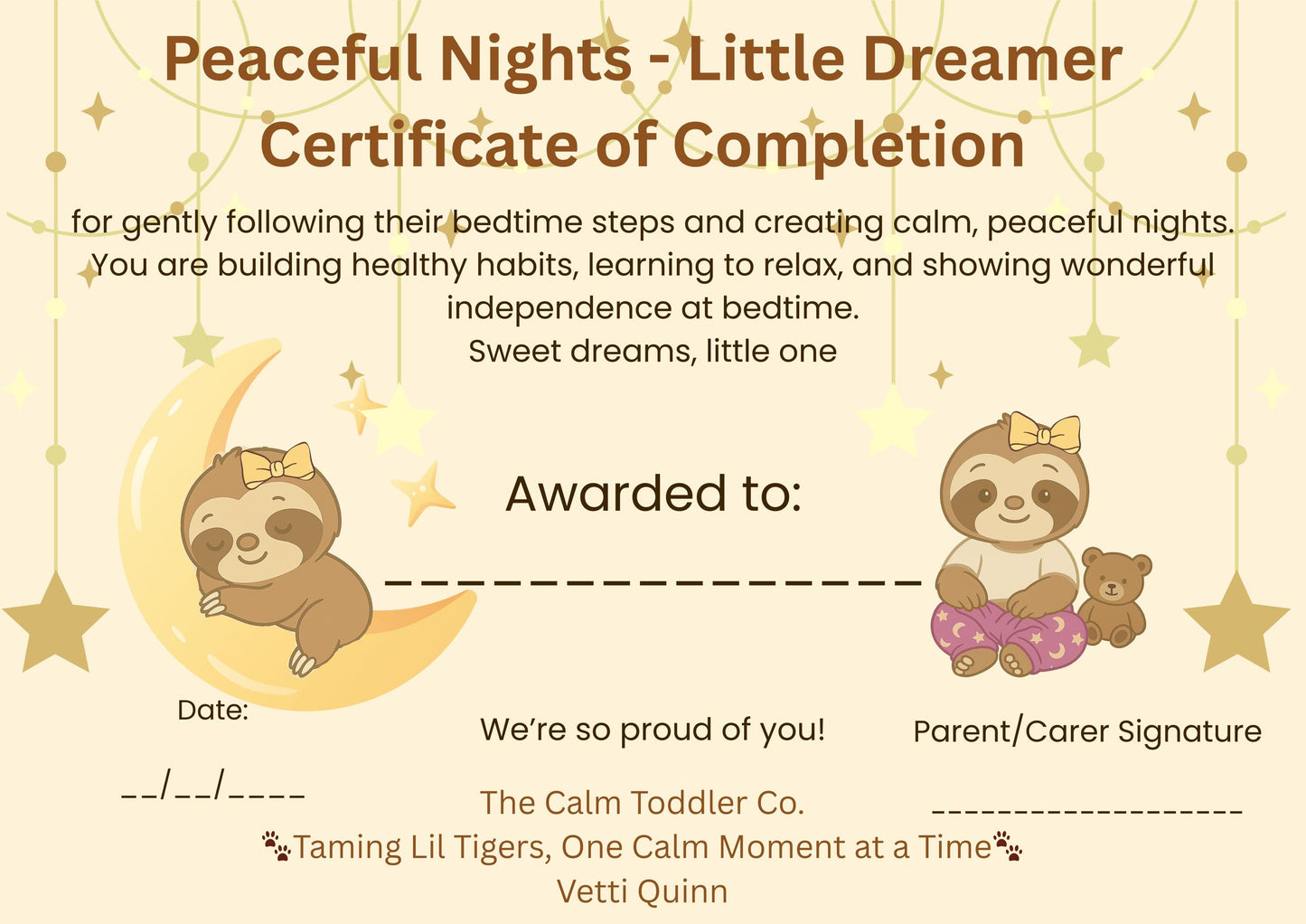 Toddler Routine Bundle – Calm Mornings & Nights (Tilli Girl Version) | The Calm Toddler Co.