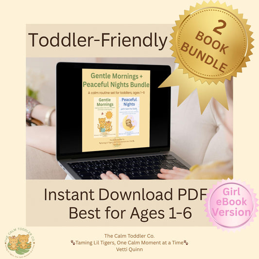 Toddler Routine Bundle – Calm Mornings & Nights (Tilli Girl Version) | The Calm Toddler Co.