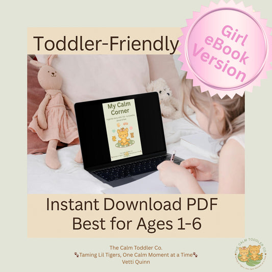 My Calm Corner – Toddler Emotional Regulation Bundle (Tilli Girl Version) | The Calm Toddler Co.