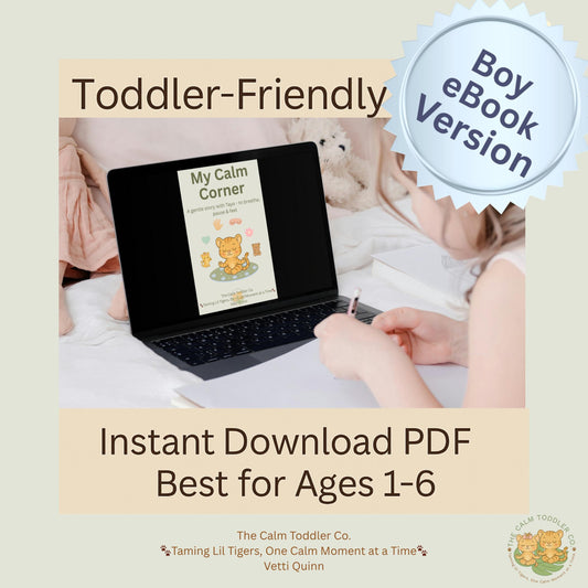 My Calm Corner – Toddler Emotional Regulation Bundle (Tayo Boy Version) | The Calm Toddler Co.