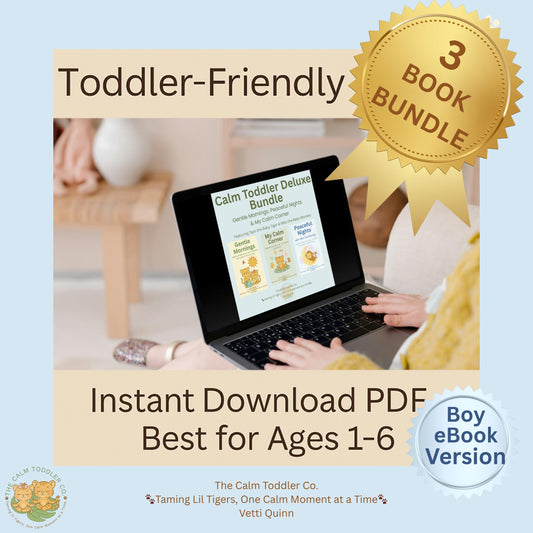 Calm Toddler Routine Bundle – Morning, Night & Calm Corner (Milo & Tayo Boy Versions) | The Calm Toddler Co.
