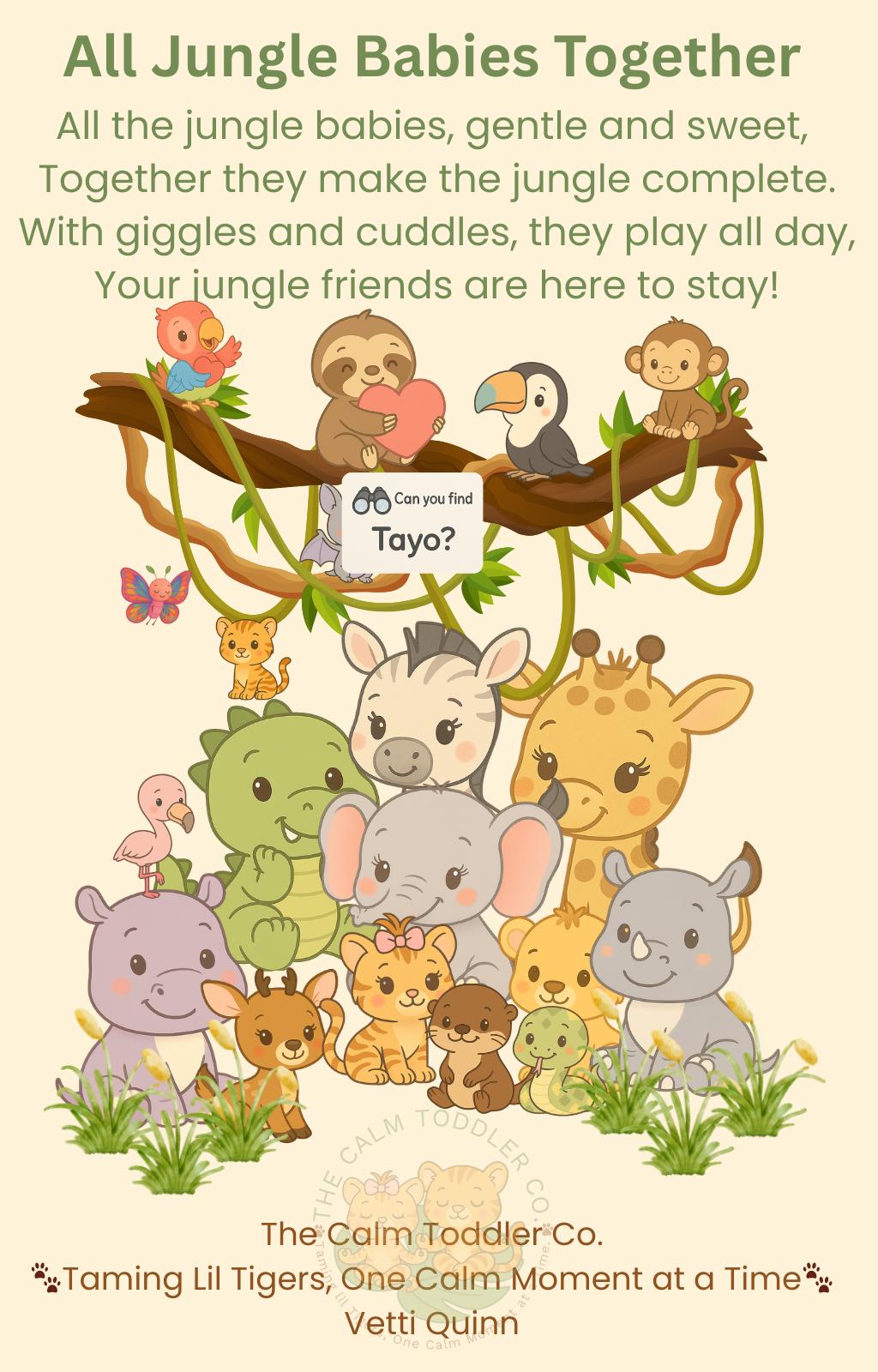 Jungle Learning Collection – Animal Learning & Emotional Development Bundle | The Calm Toddler Co.