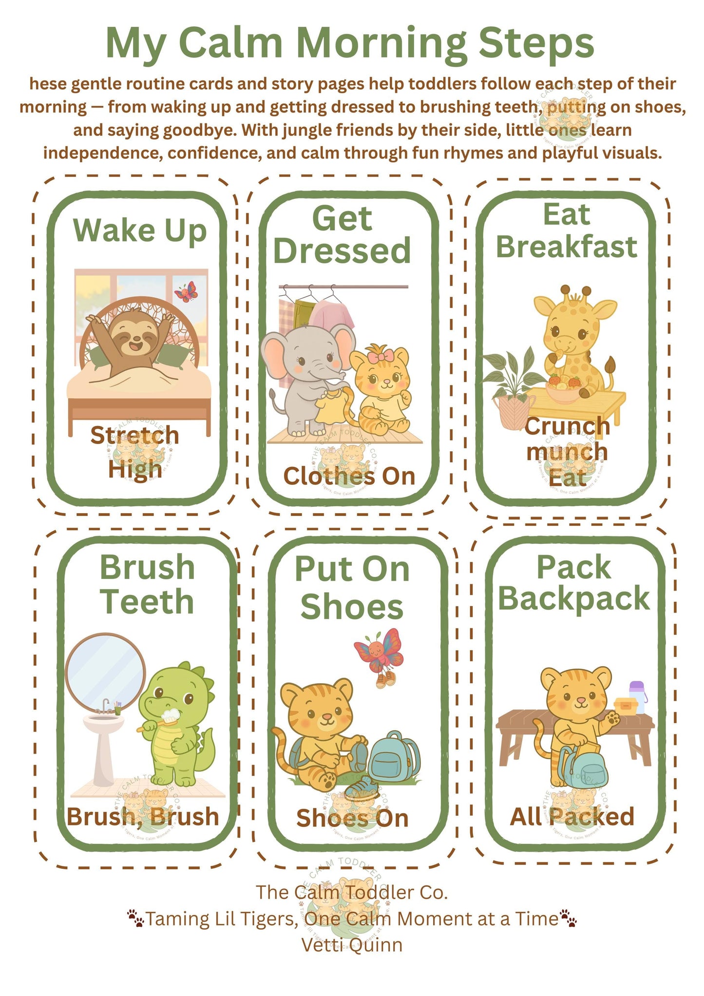 Calm Family Routine Bundle – Parent & Toddler Routine Support | The Calm Toddler Co.