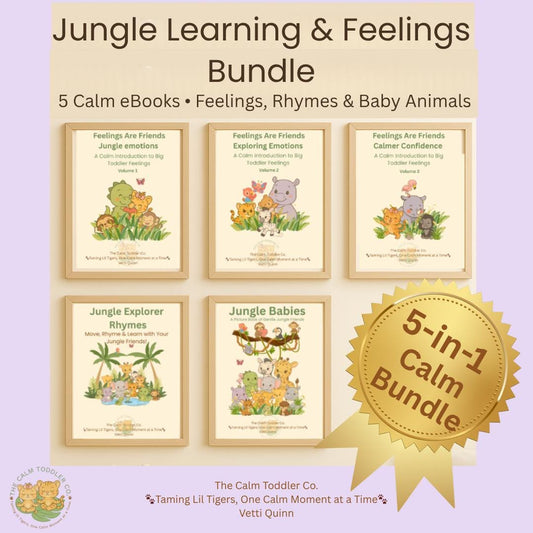 Jungle Learning & Feelings Bundle – Emotional Learning Collection | The Calm Toddler Co.