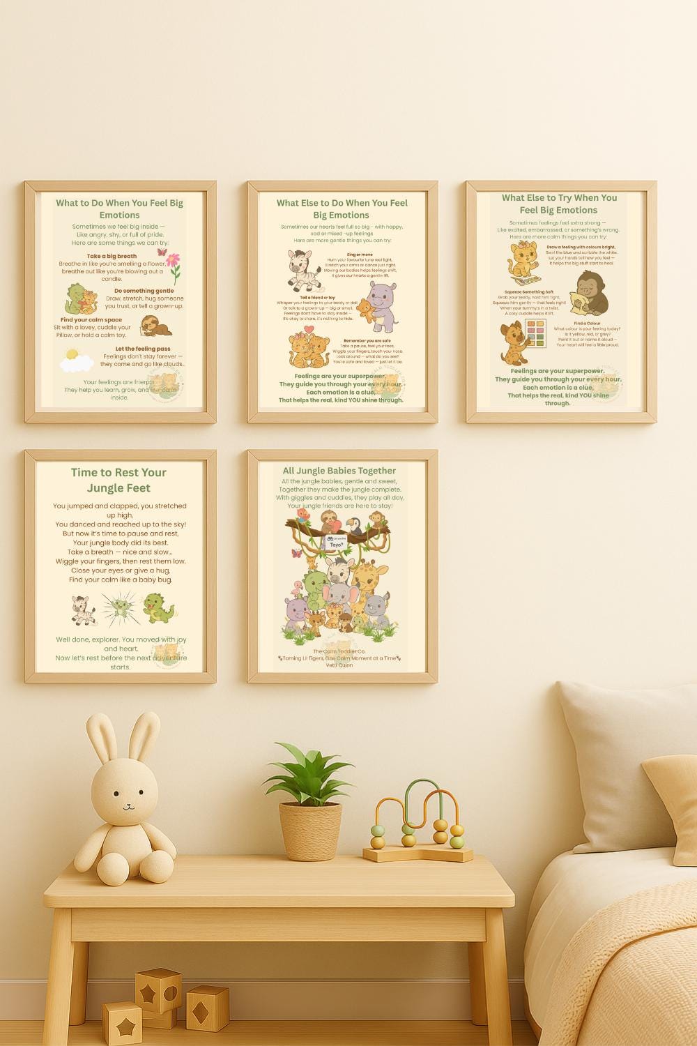 Jungle Learning & Feelings Bundle – Emotional Learning Collection | The Calm Toddler Co.