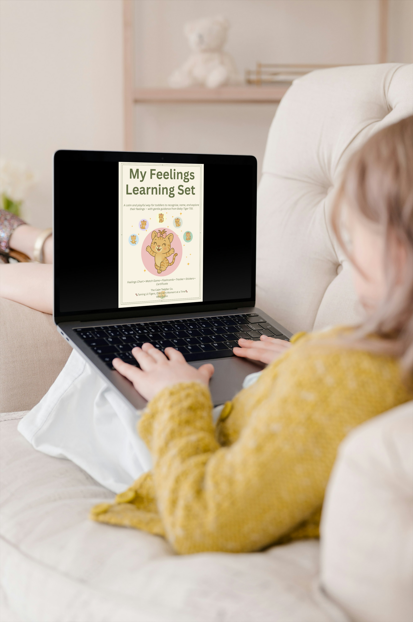 My Feelings Learning Set – Toddler Emotional Learning Bundle (Tilli Girl Version) | The Calm Toddler Co.